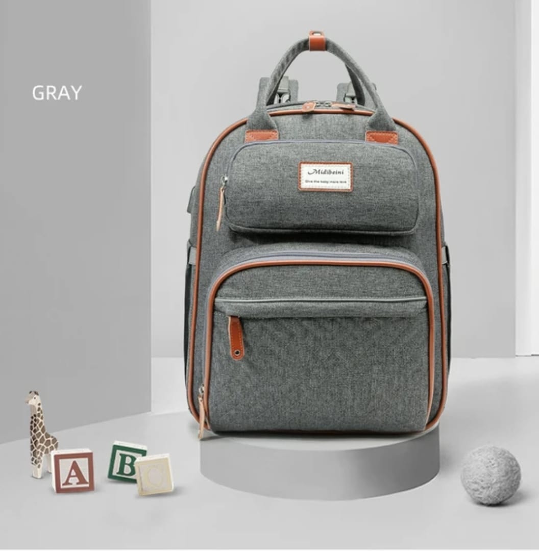 Mother & Baby Backpack with Mosquito Net – Convertible Folding Bed, Double Shoulder Design for Travel & Daily Outings