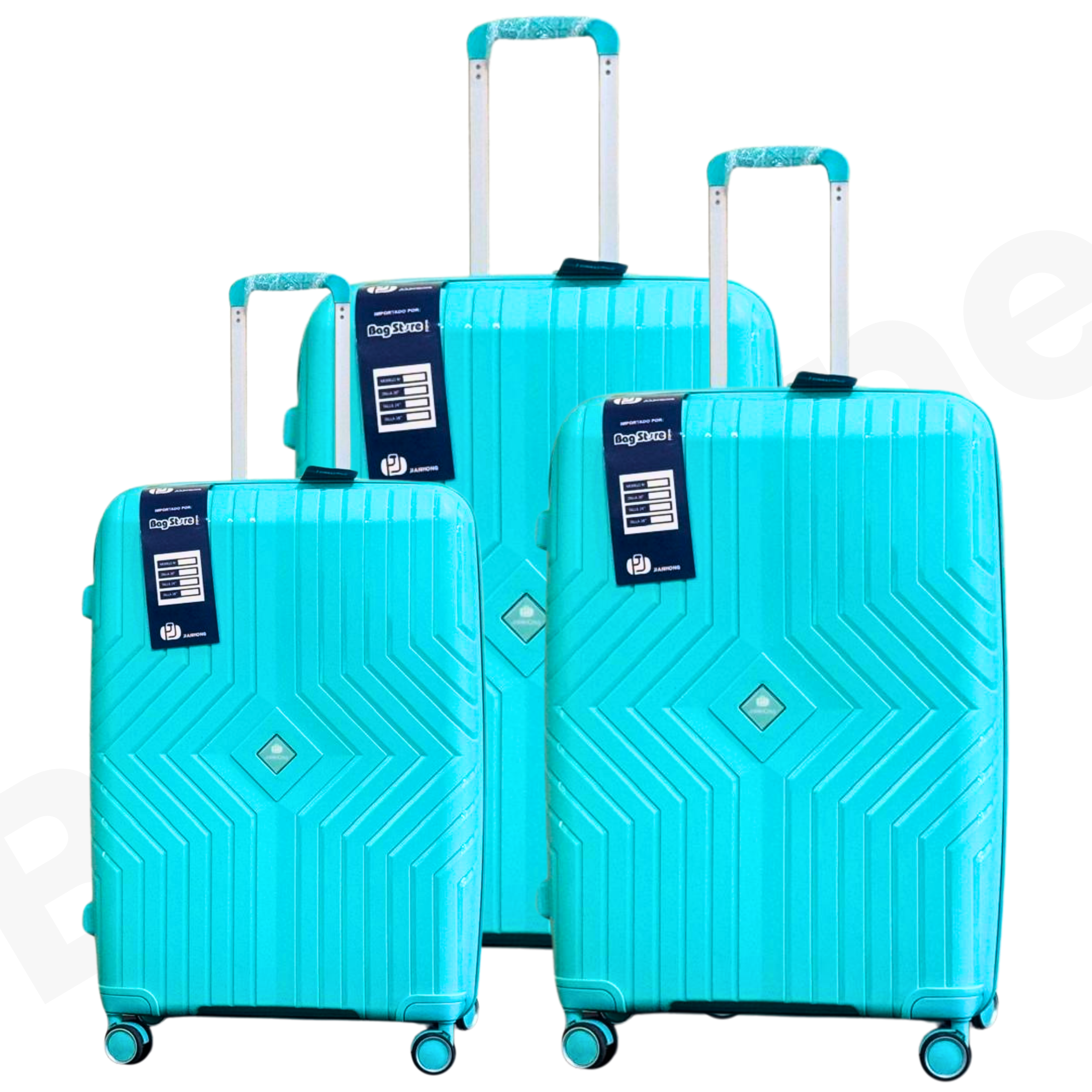 🧳 Jianhong Imported Unbreakable Polypropylene Luggage Set (Mint Green ...