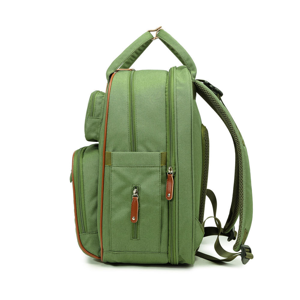 Mother & Baby Backpack with Mosquito Net – Convertible Folding Bed, Double Shoulder Design for Travel & Daily Outings