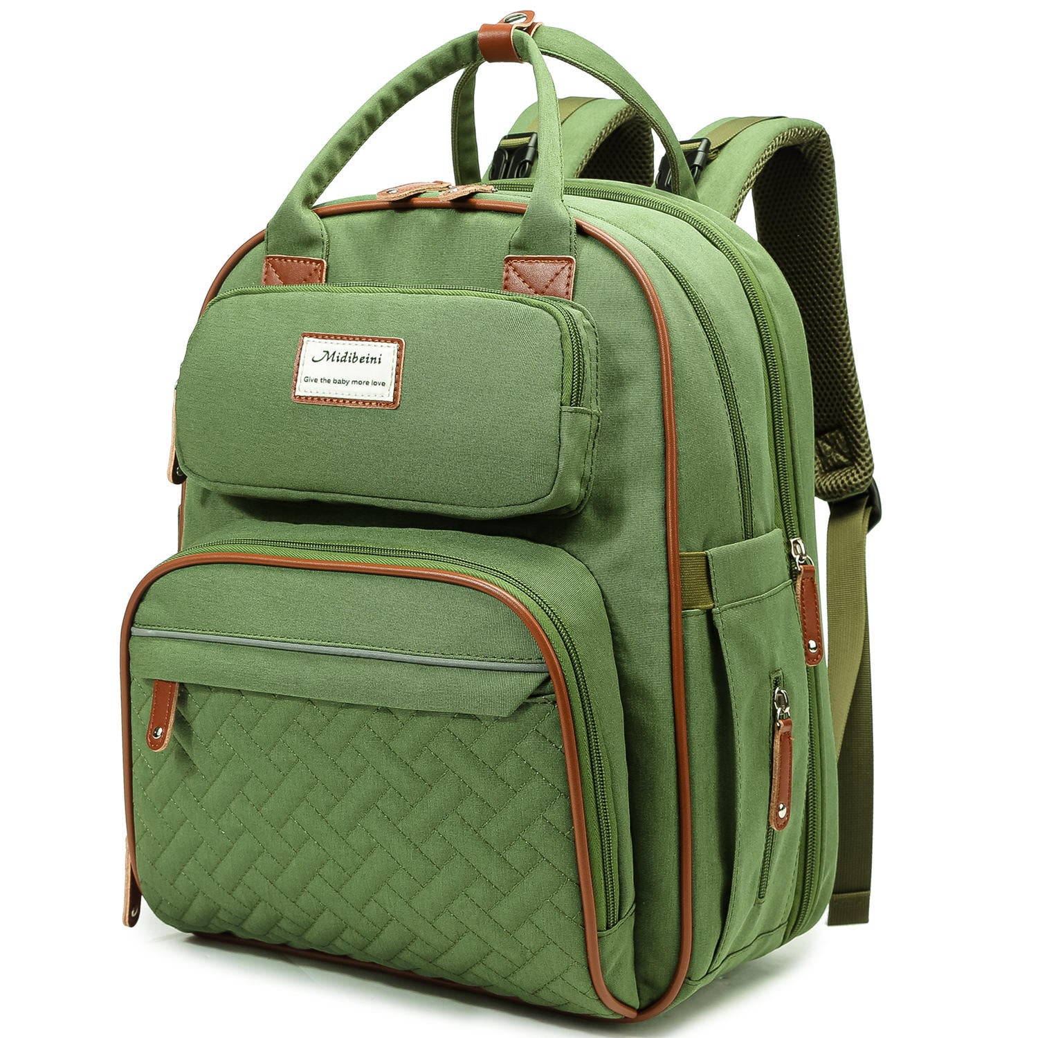 Mother & Baby Backpack with Mosquito Net – Convertible Folding Bed, Double Shoulder Design for Travel & Daily Outings