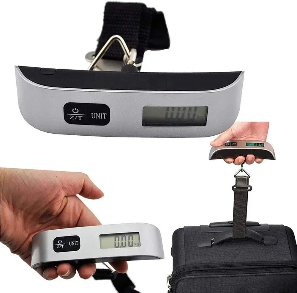 Digital Luggage Weighing Scale – 50kg Max with LCD Display & Strap Hook