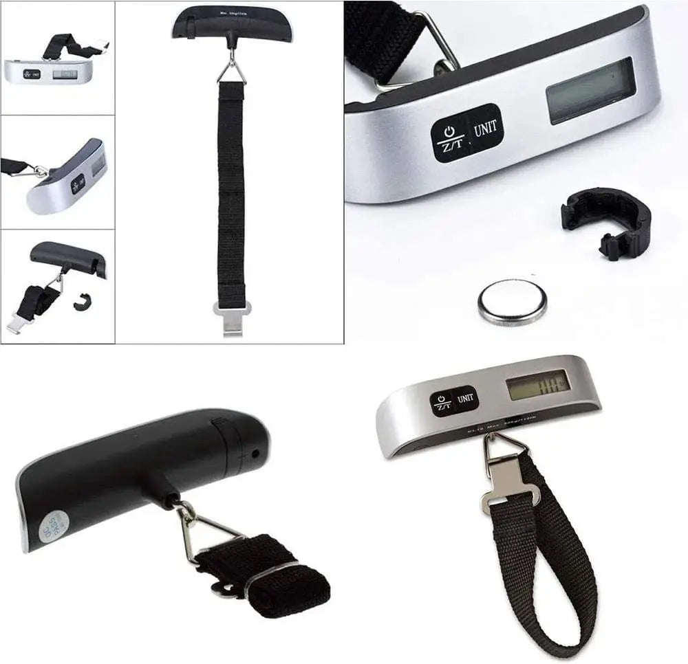 Digital Luggage Weighing Scale – 50kg Max with LCD Display & Strap Hook